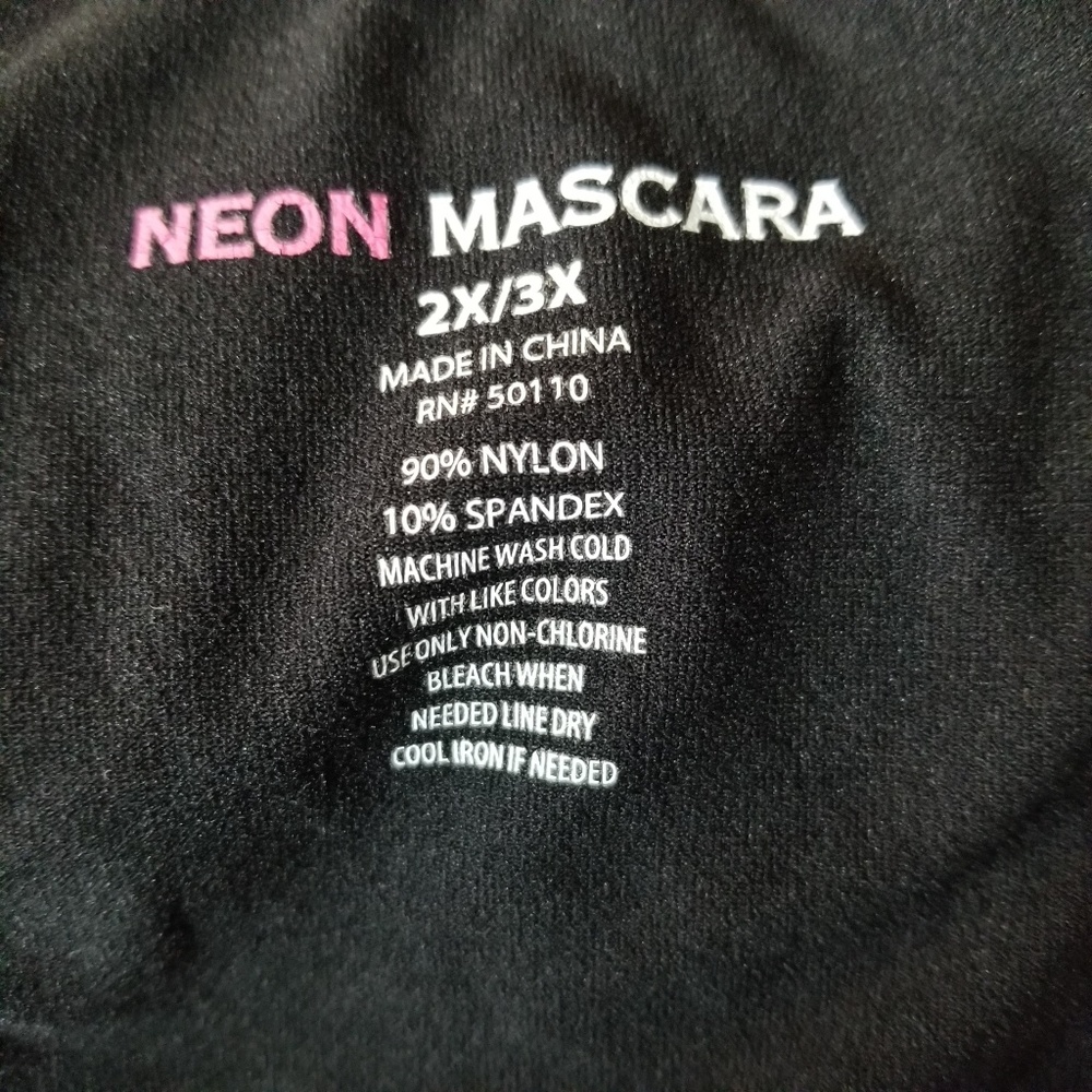 Neon Mascara Tank JR Athletic Work Out Medium - Picture 6 of 6